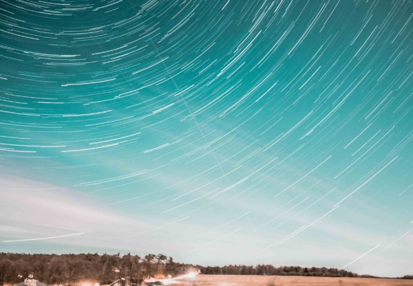 Night sky starlapse photography