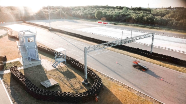 PGR Formula student racing car on track