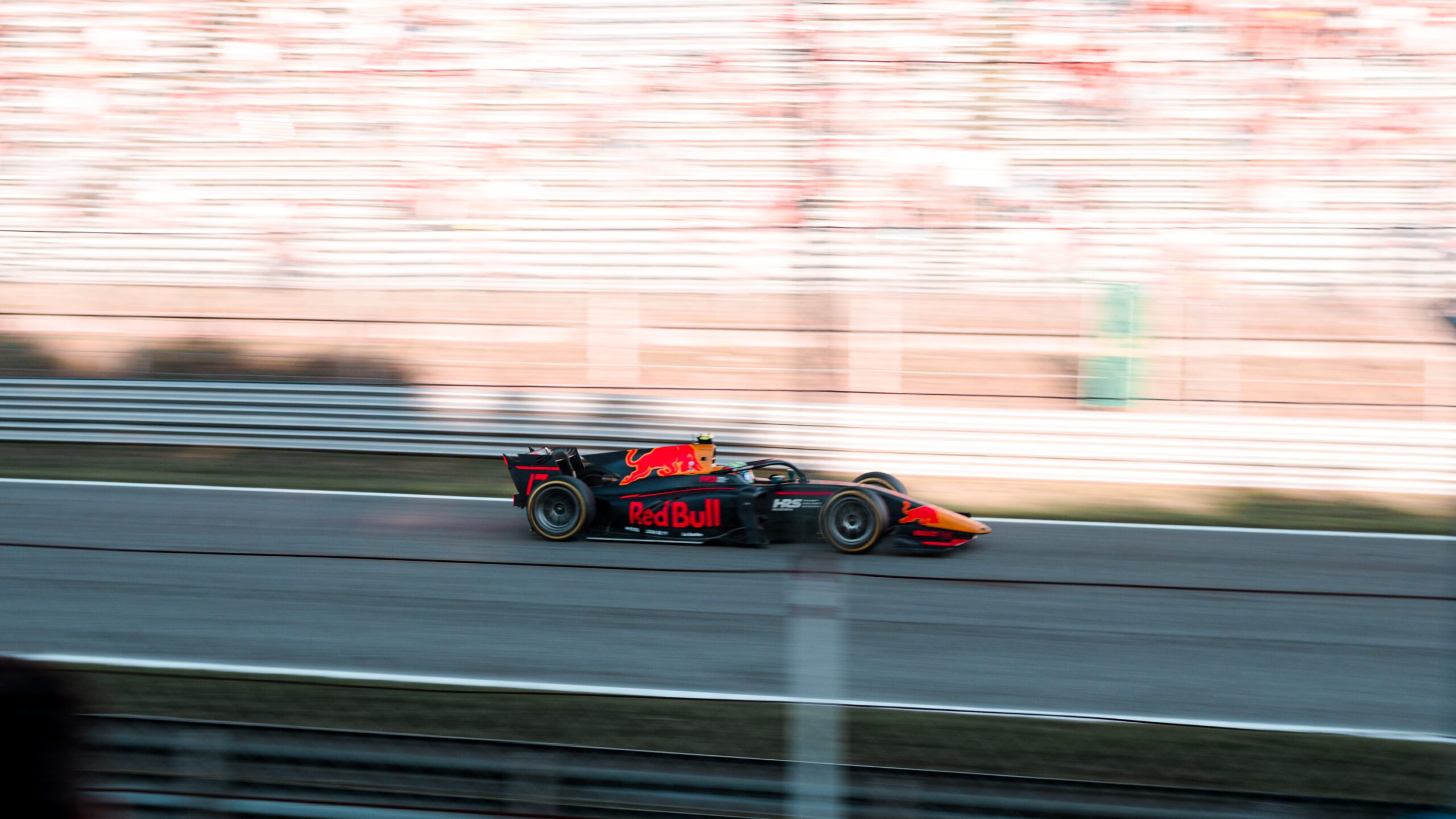 F2 car racing on track in Monza 2022