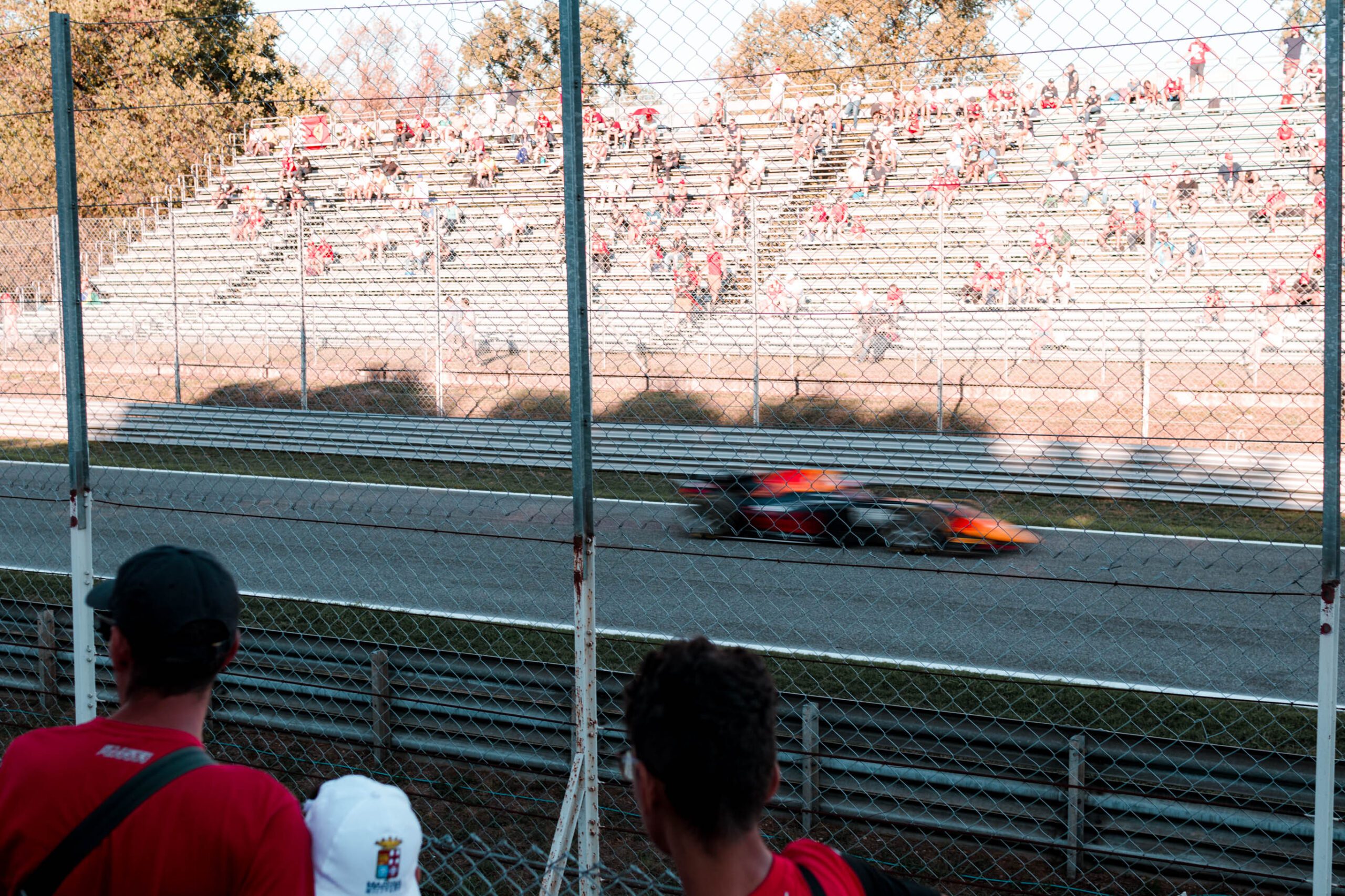 F2 car racing on track in Monza 2022