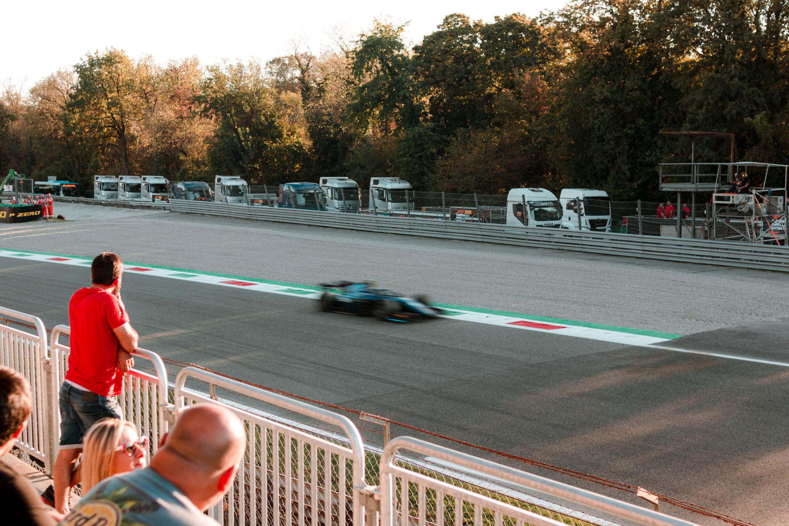 F2 car racing on track in Monza 2022