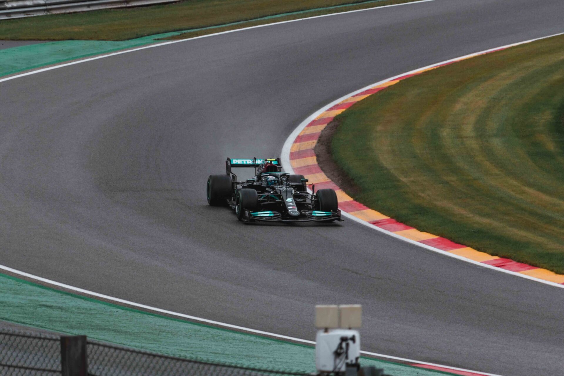 F1 racing car on a track