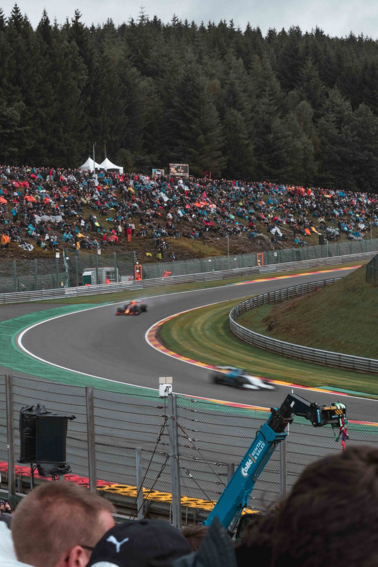 F1 racing cars on a track