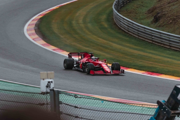F1 racing car on a track