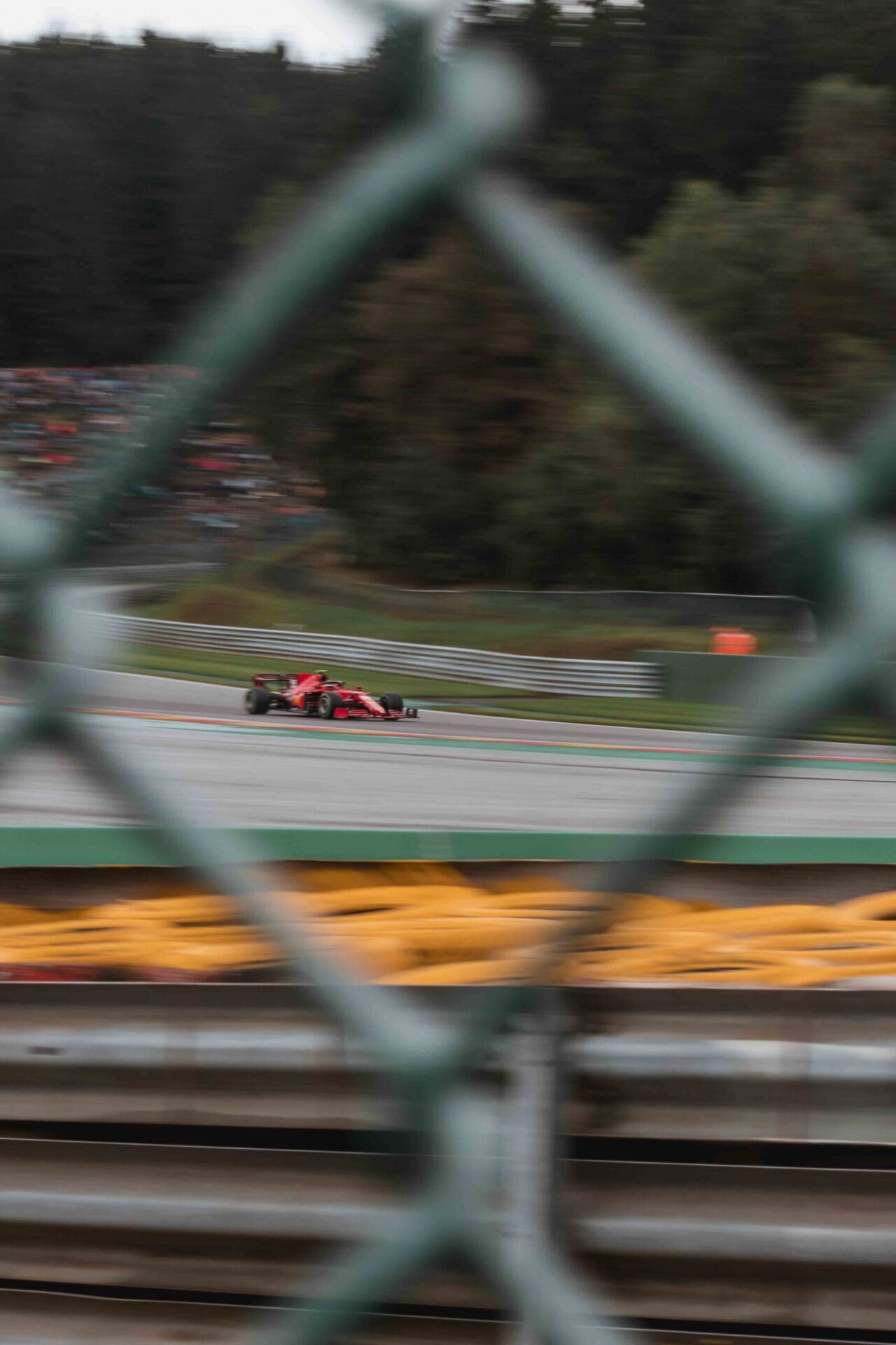 F1 racing car on a track