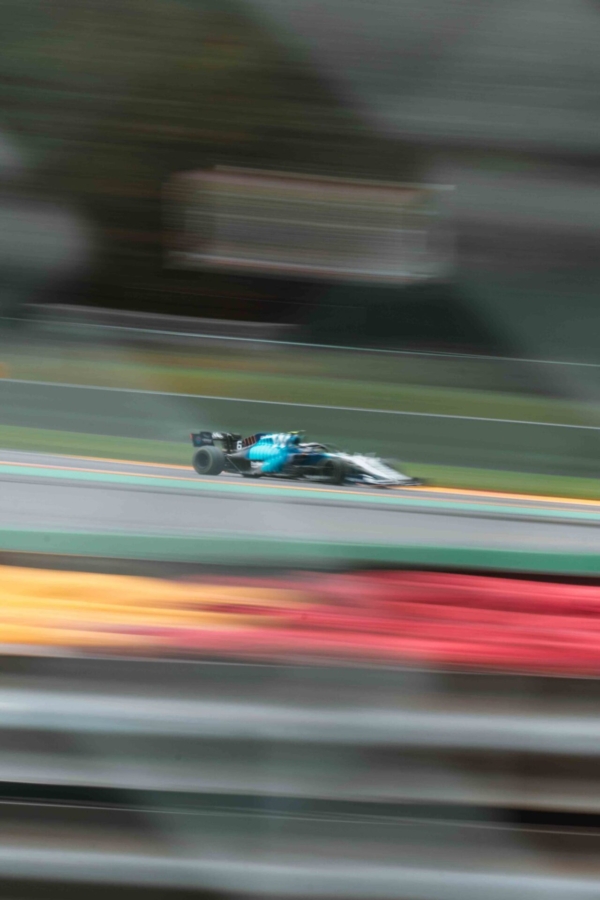 F1 racing car on a track