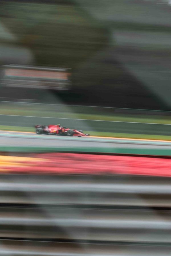 F1 racing car on a track