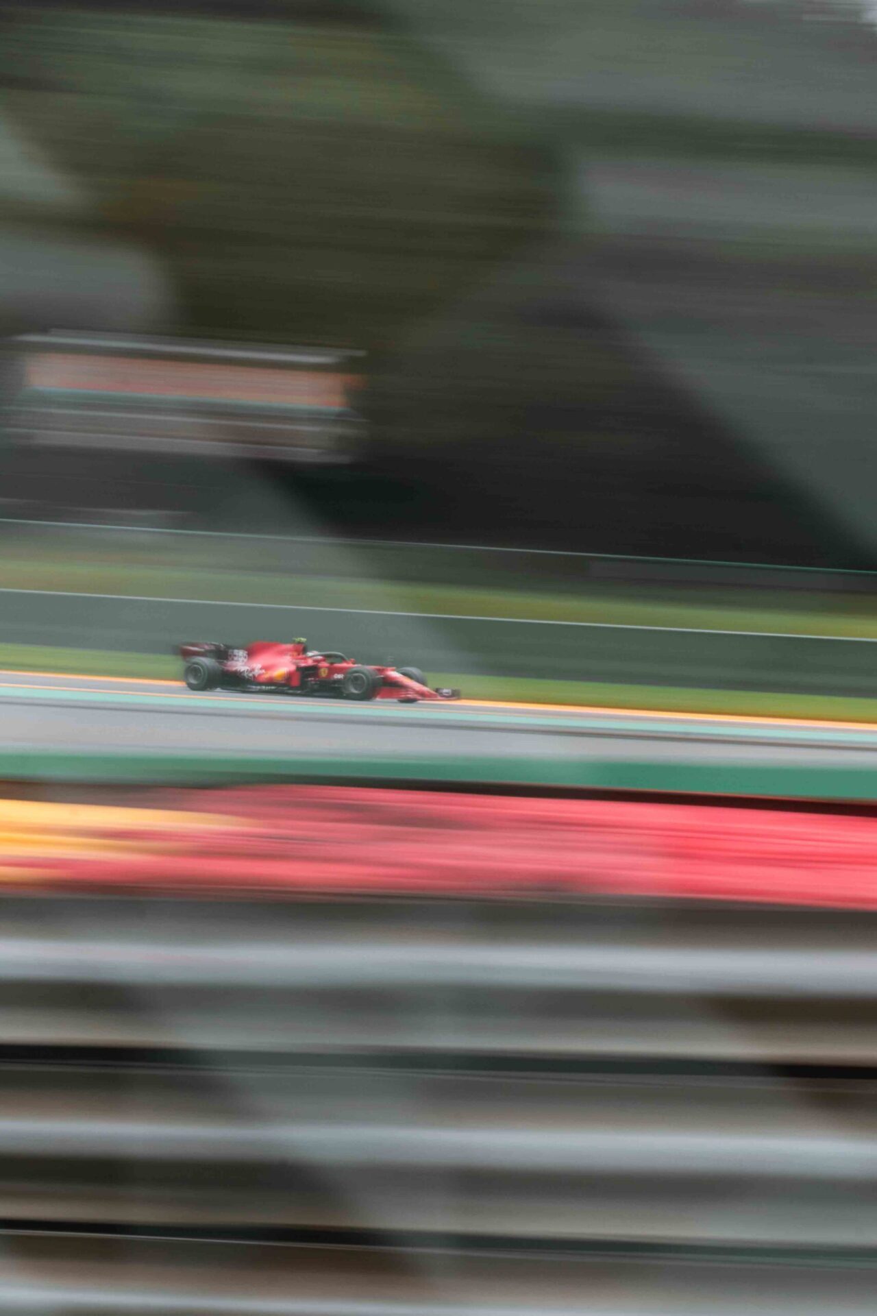 F1 racing car on a track