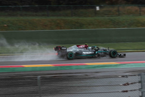 F1 racing car on a track