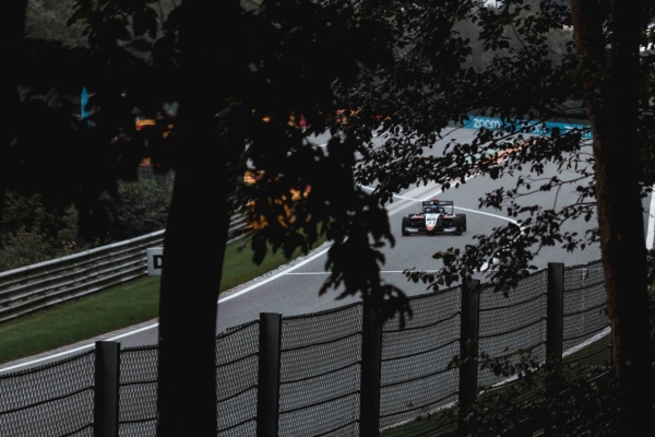 F3 racing car on a track