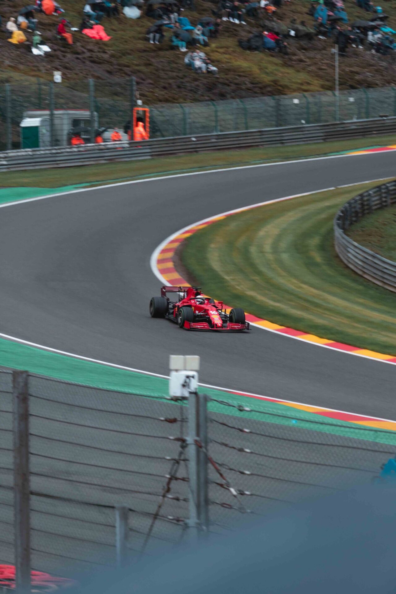 F1 racing car on a track
