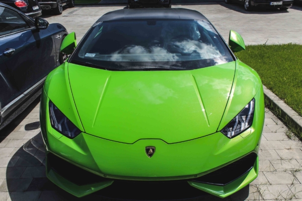 Super car on a street