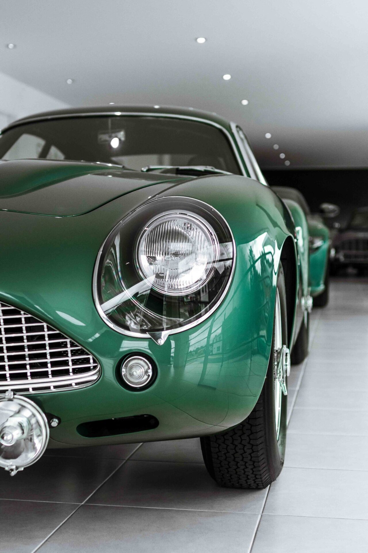 Aston martin sports car in Antwerp