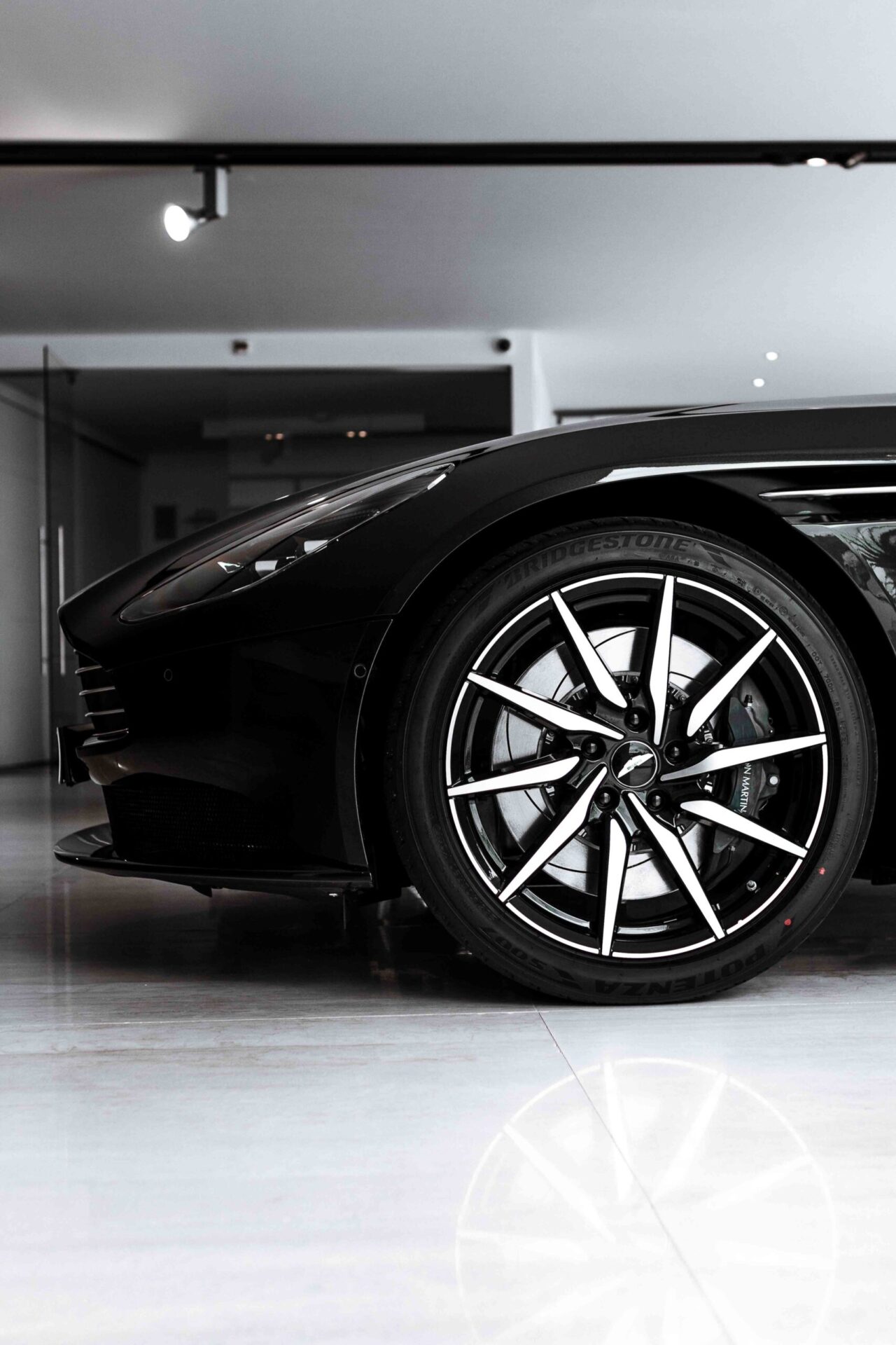 Aston martin sports car in Antwerp