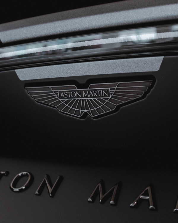 Aston martin sports car in Antwerp