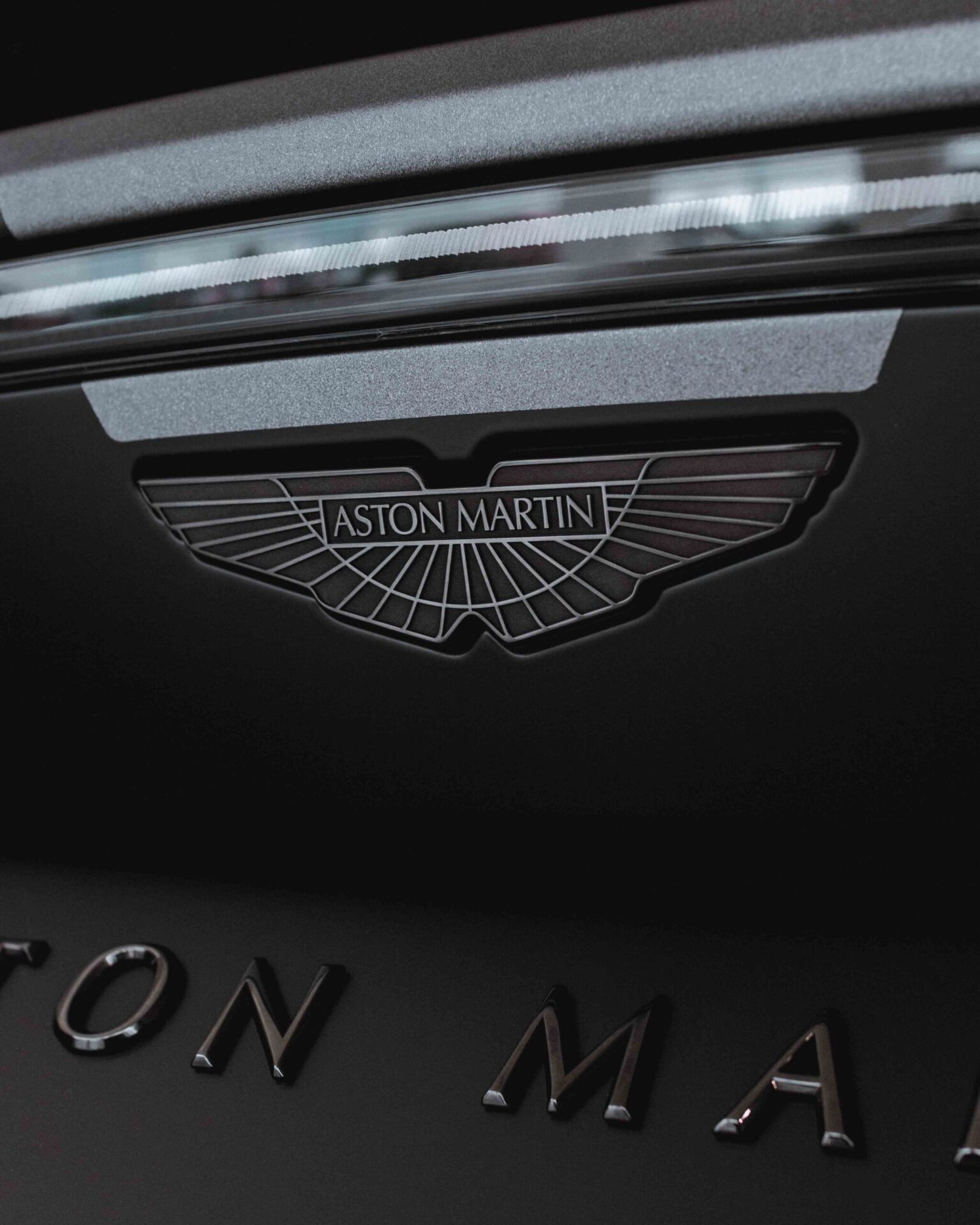 Aston martin sports car in Antwerp