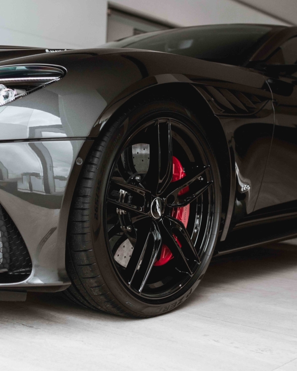 Aston martin sports car in Antwerp