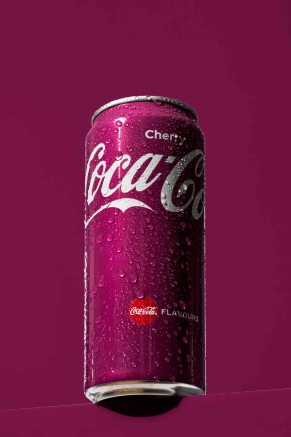 Beverage can in a professional studio photoshoot