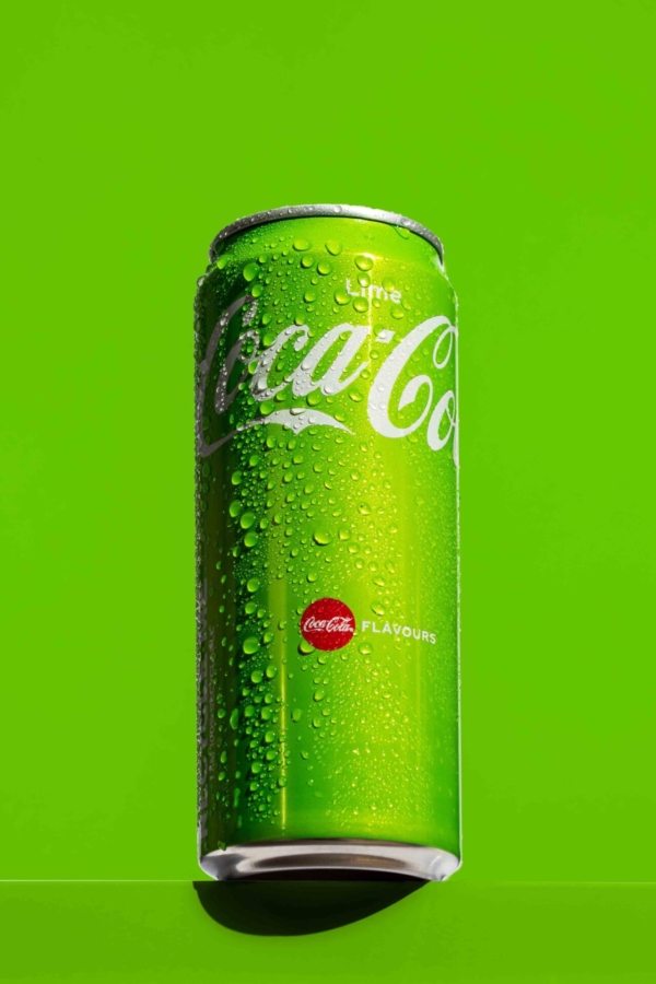 Beverage can in a professional studio photoshoot