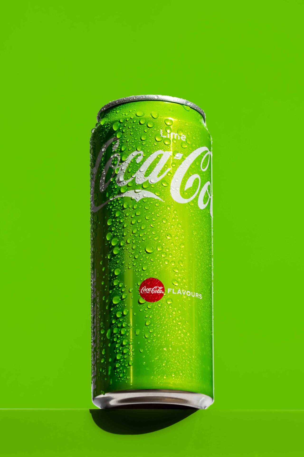 Beverage can in a professional studio photoshoot