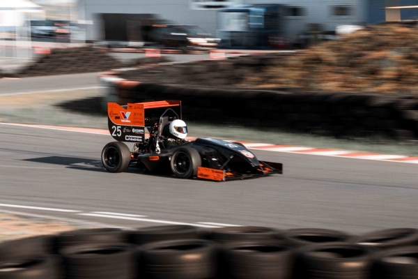 PGR Formula student racing car on track