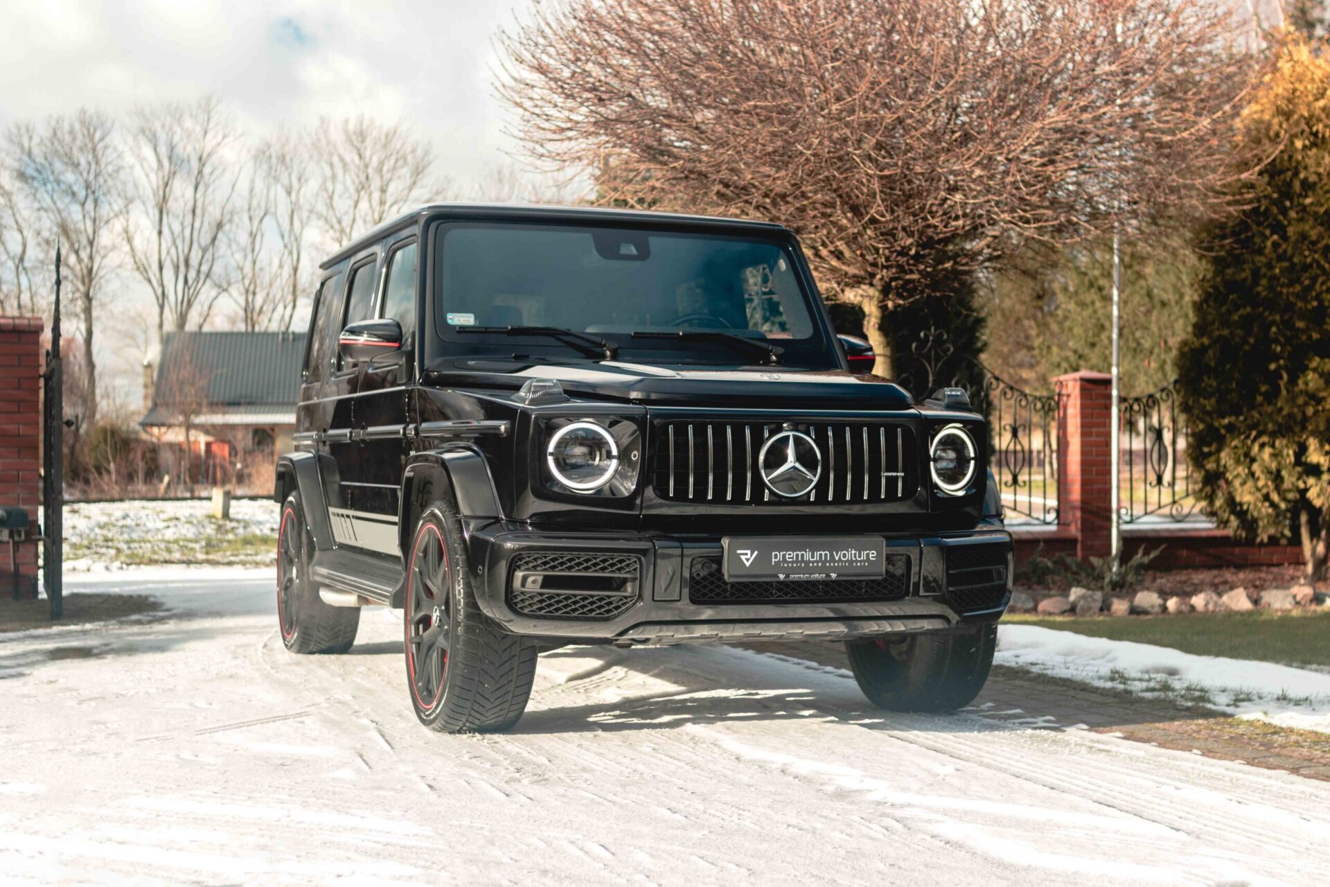 Mercedes G-class in a golden hour photoshoot