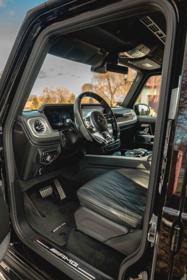 Mercedes G-class in a golden hour photoshoot