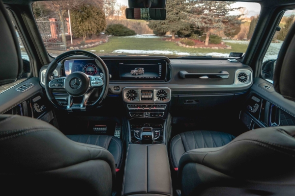 Mercedes G-class in a golden hour photoshoot