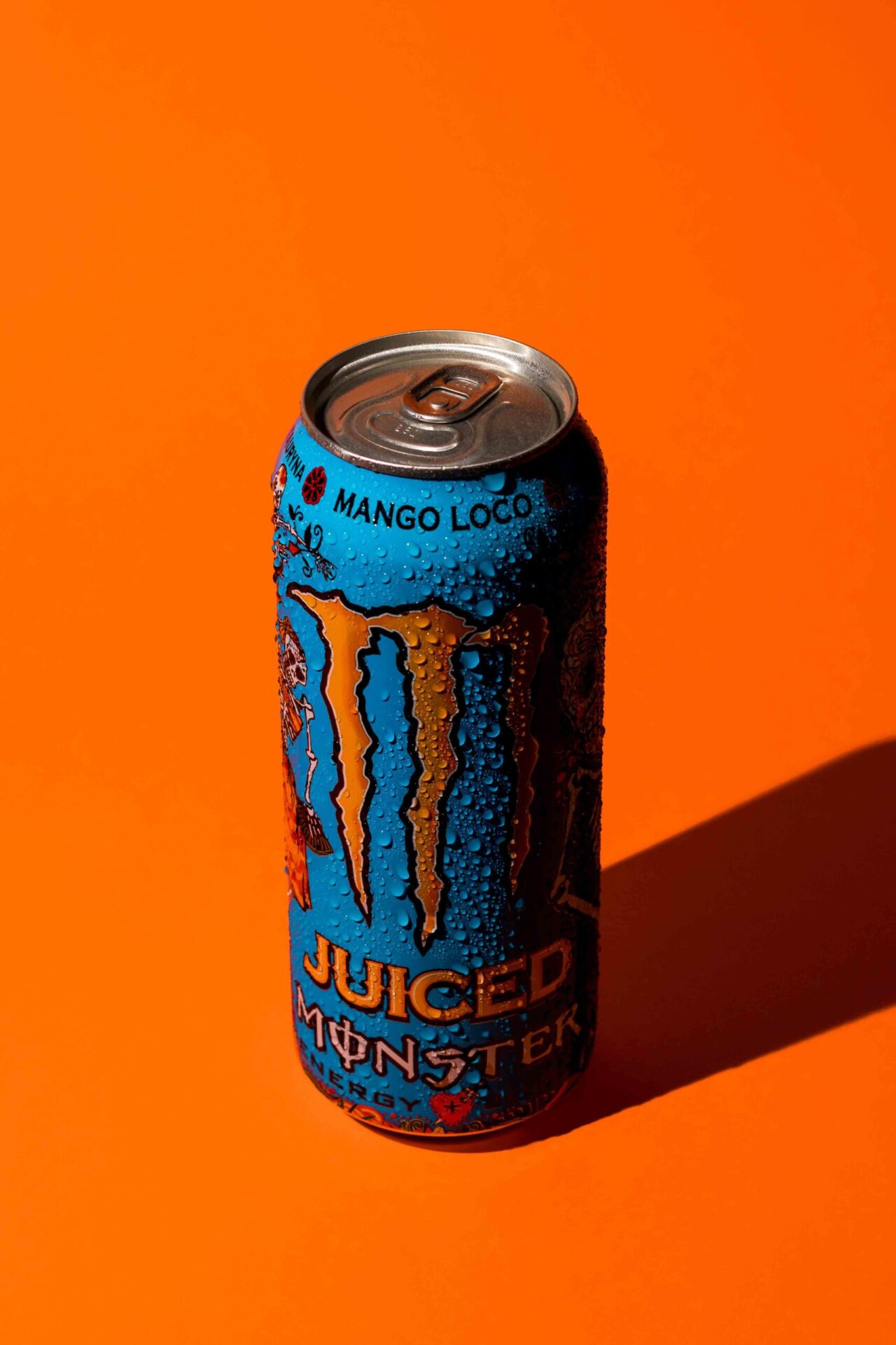 Beverage can in a professional studio photoshoot