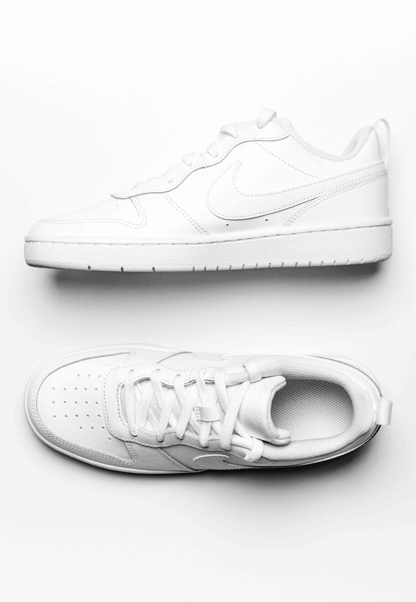 White shoes in modern minimal, photography style