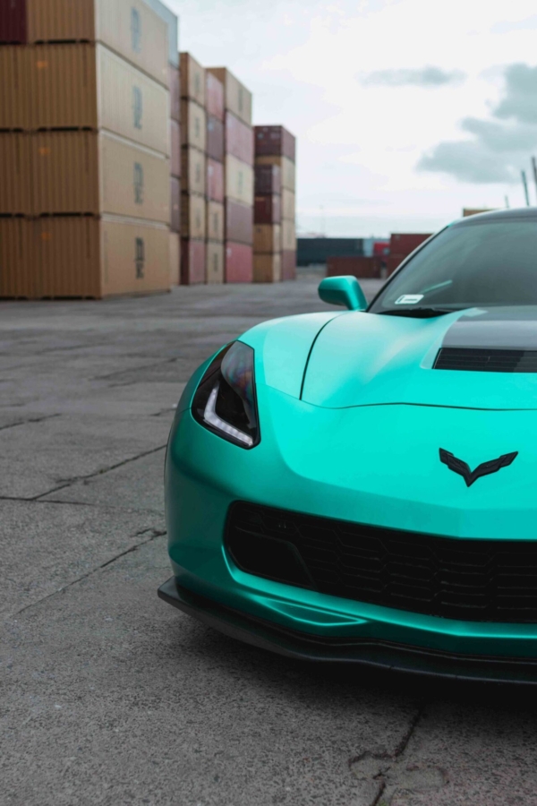 Supercar photoshoot on a container depot in Gdynia