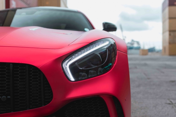 Supercar photoshoot on a container depot in Gdynia