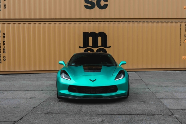 Supercar photoshoot on a container depot in Gdynia