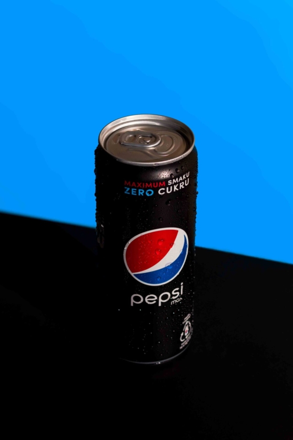 Beverage can in a professional studio photoshoot