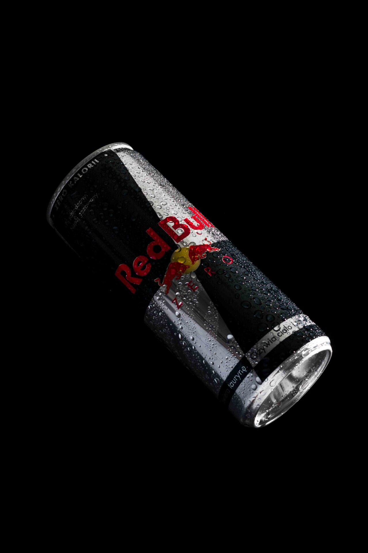 Beverage can in a professional studio photoshoot