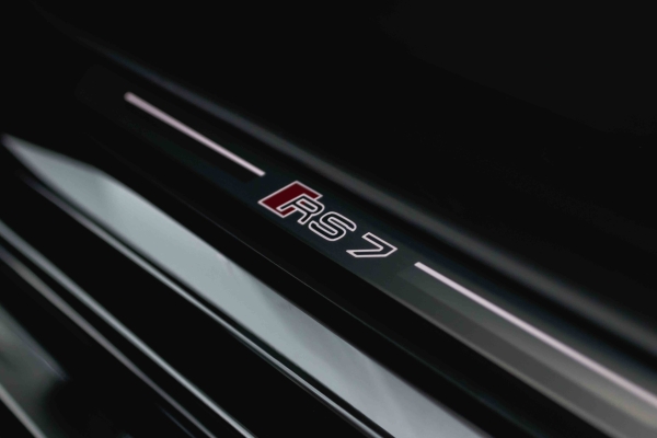 Audi in a dealership salon photography