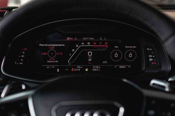 Audi in a dealership salon photography