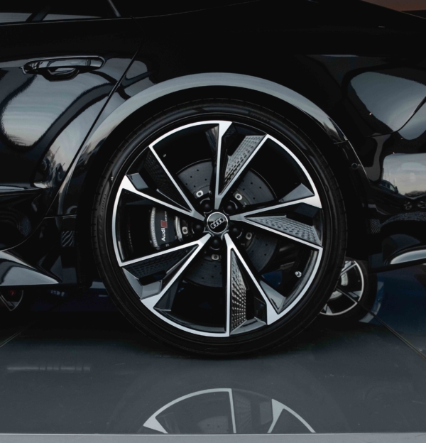 Audi in a dealership salon photography