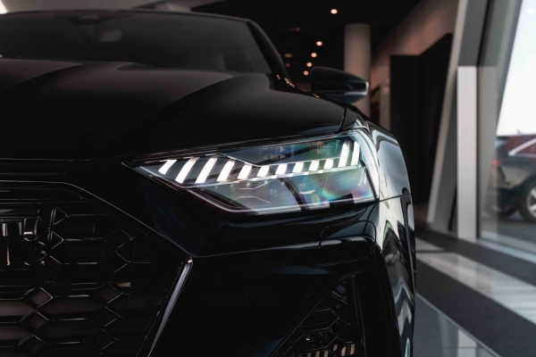 Audi in a dealership salon photography