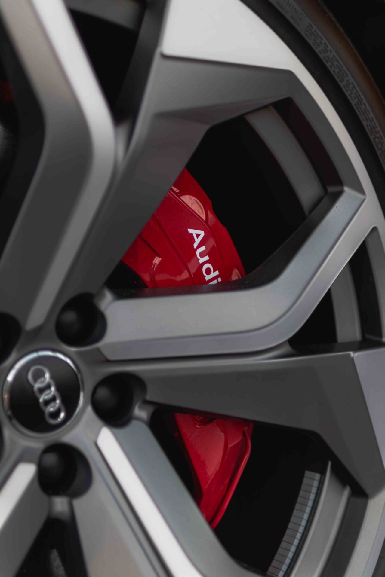 Audi in a dealership salon photography