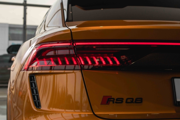 Audi in a dealership salon photography