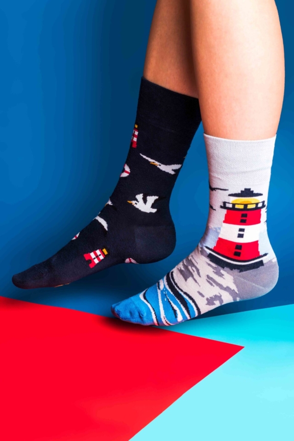 Colorfull socks in professional studio photoshoot