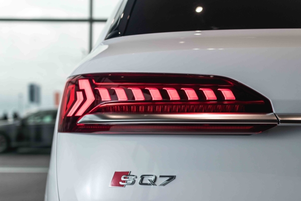 Audi in a dealership salon photography