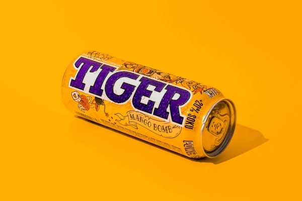 Beverage can in a professional studio photoshoot