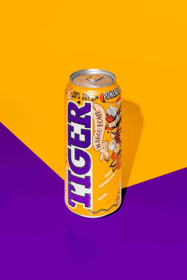 Beverage can in a professional studio photoshoot