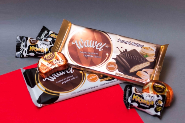 Sweets and chocolate in a studio photoshoot