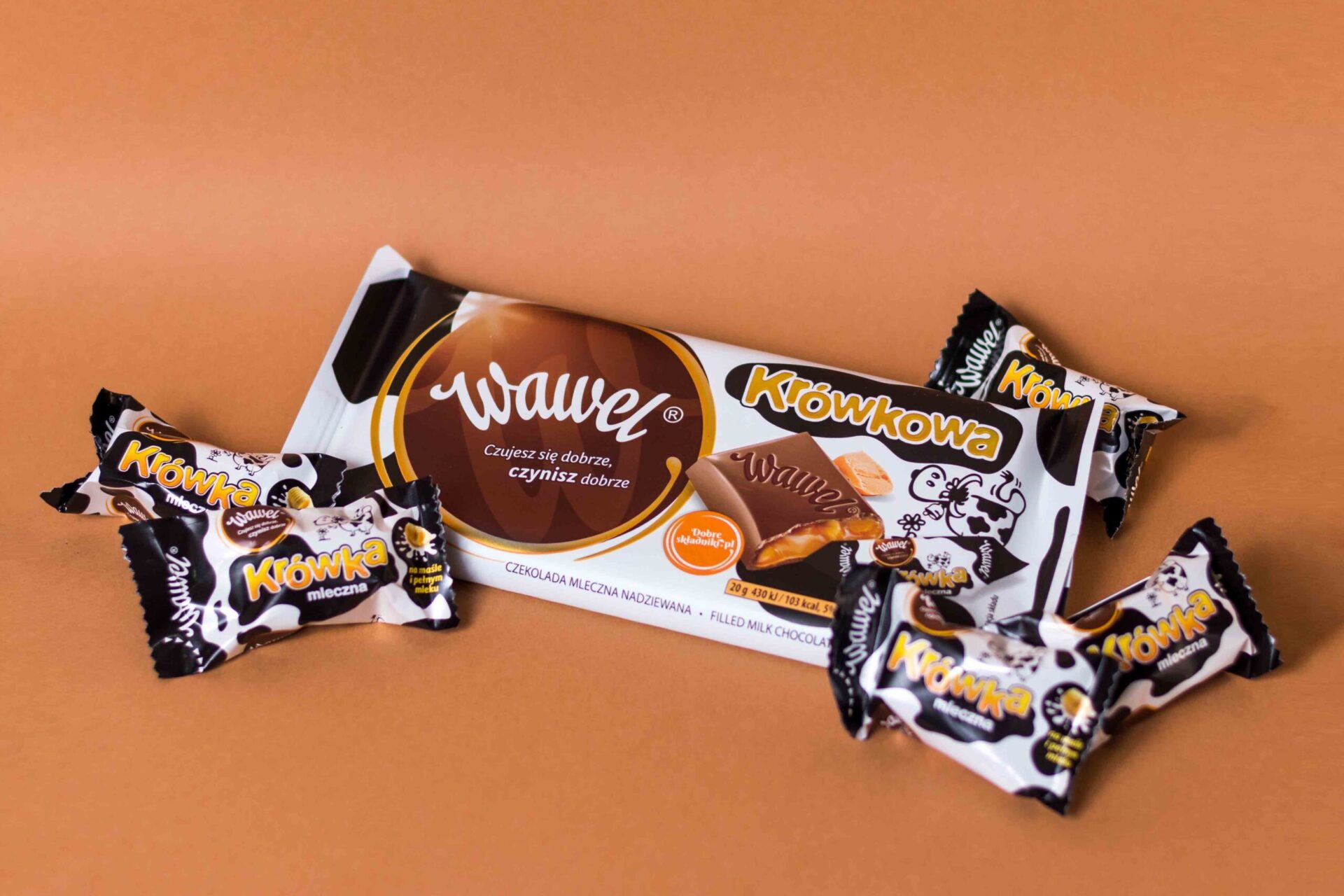 Sweets and chocolate in a studio photoshoot