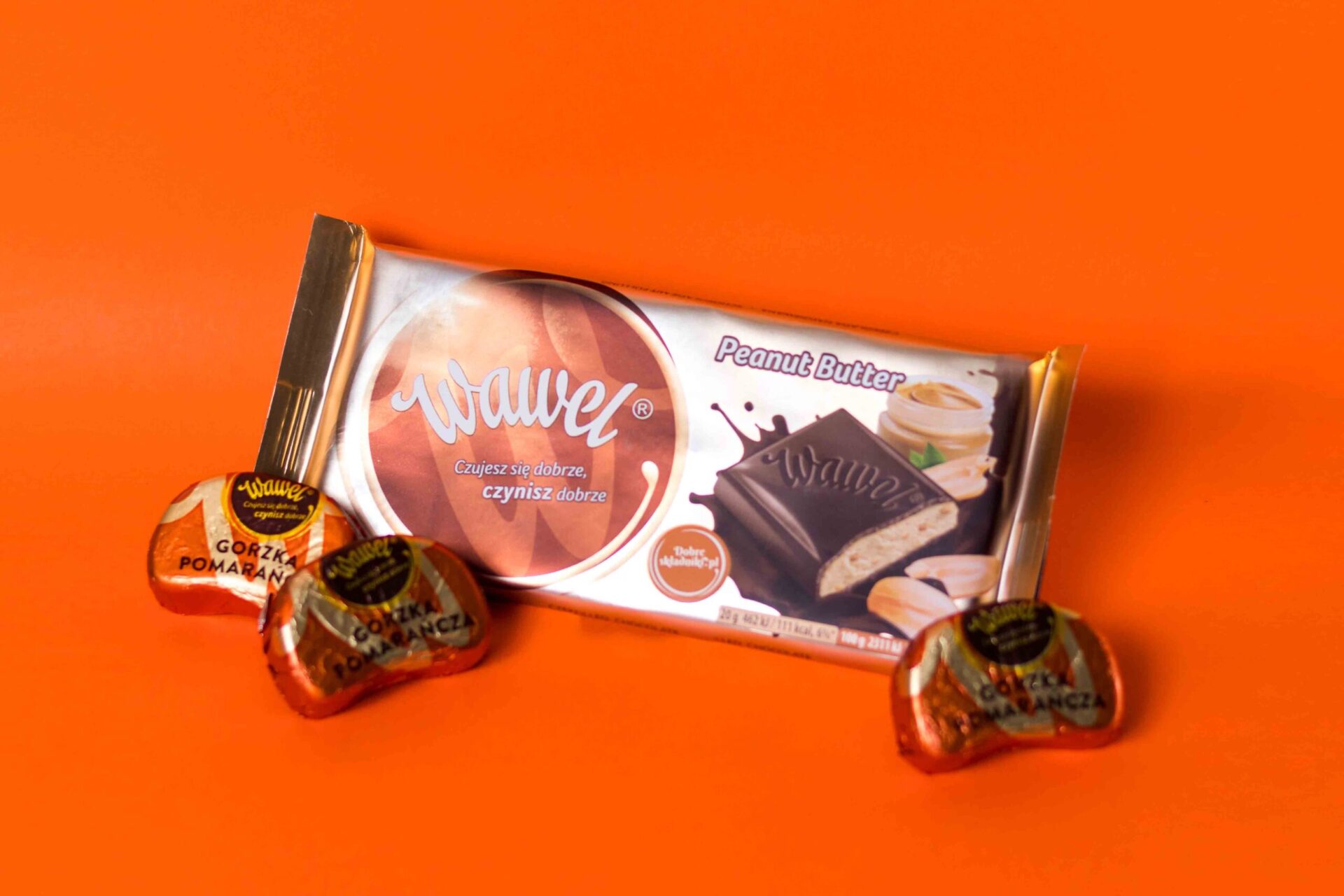 Sweets and chocolate in a studio photoshoot