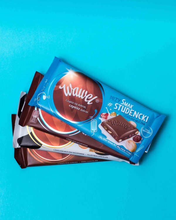 Sweets and chocolate in a studio photoshoot