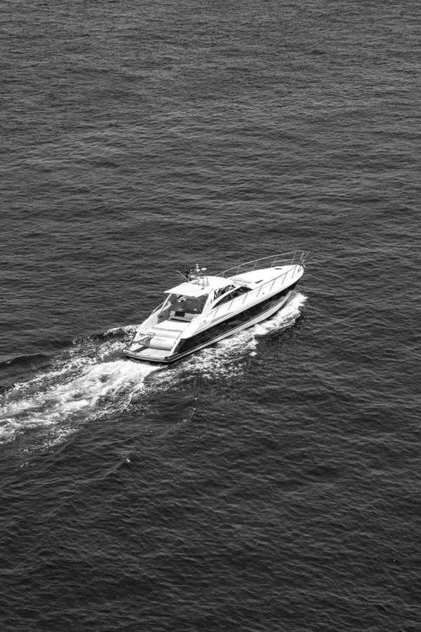 Yacht on a mediterranean sea